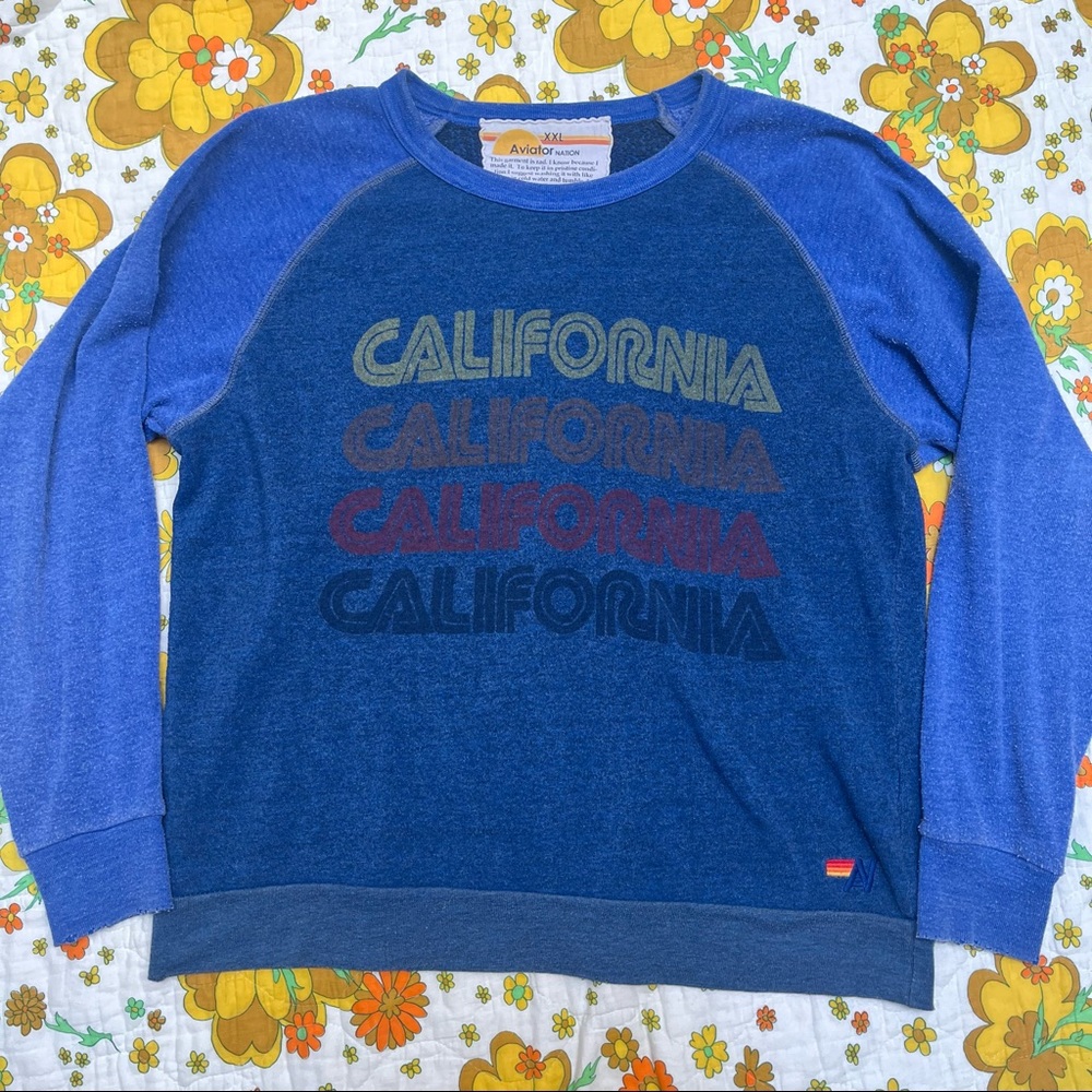 Aviator nation California crewneck